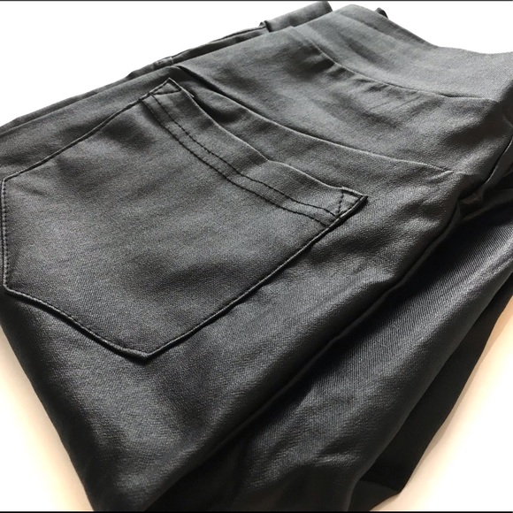 Coated High Waisted Jeggings - Picture 6 of 7